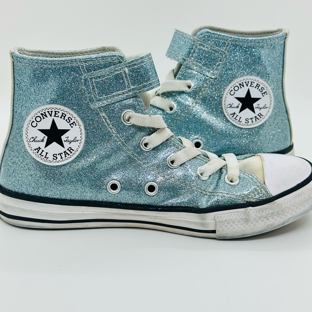 Converse All Star Glitter High Top Girls’ Shoes “Winter Slay” Size 1Y